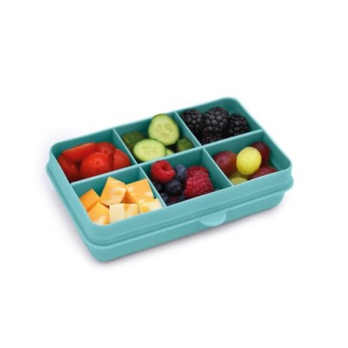Melii Snackle Box Mini - Blue: Detachable Lid, Baby Food Storage, 24 Volume