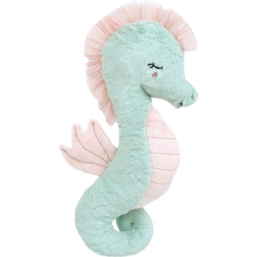 MON AMI Shelley The Seahorse Stuffed Animal, 1 Pc, Green - 18', Use as Toy or Nursery Room Décor, Great Gifts for Kids of All Ages, Ocean Animals