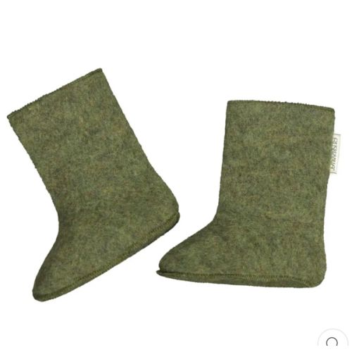 Ruskovilla organic merino fleece baby booties