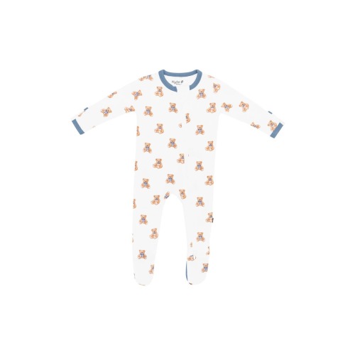 Teddy Bear Zip-Up Footie, Newborn