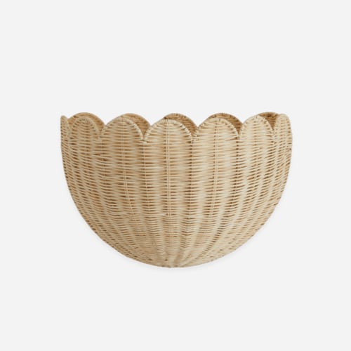 Lola Scalloped Wall Basket