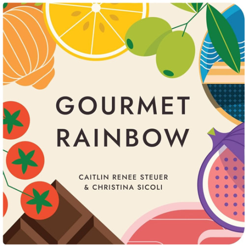 Gourmet Rainbow Board Book Poems About Color and Food Facts for Early Reader Baby 0-12M and Toddler Learning Resource 1-4 Years Preschool Classroom Teacher Must Have