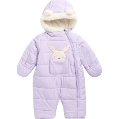 Faux Fur Trim Quilted Pram