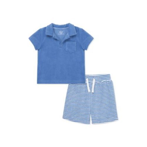 Baby Girls Blue Terry Set
