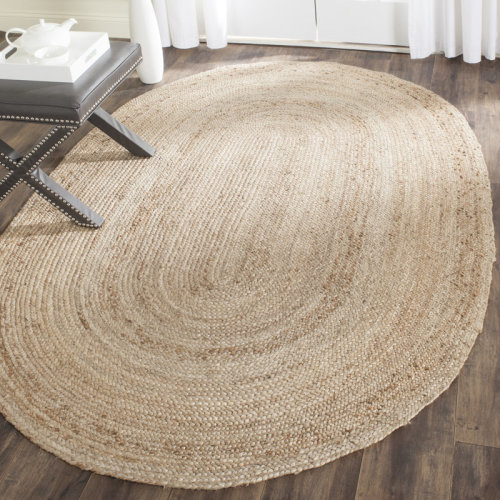 Highland Dunes Arria Hand Woven Jute Rug & Reviews | Wayfair