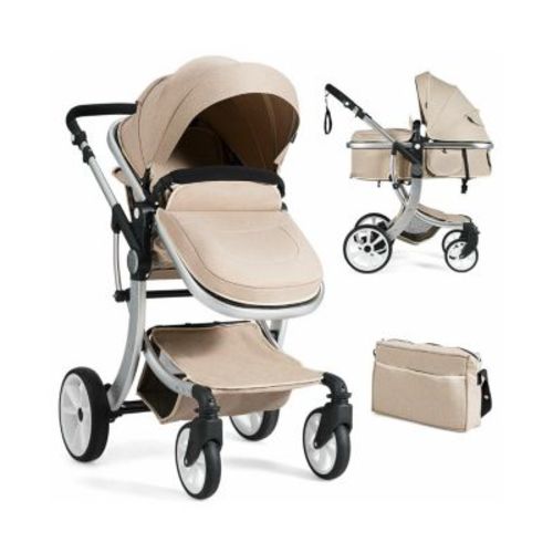 Baby Folding Aluminum Bassinet Reversible Stroller