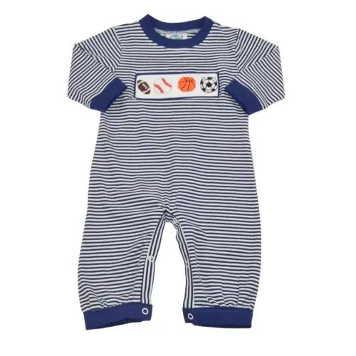 Hand Smocked Sports Romper