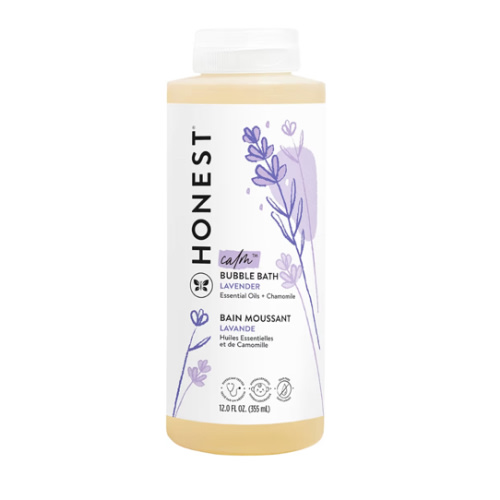 The Honest Company Foaming Bubble Bath Gentle Tear-Free Hypoallergenic Baby Wash with Naturally Derived Ingredients Lavender Calm 12 fl oz