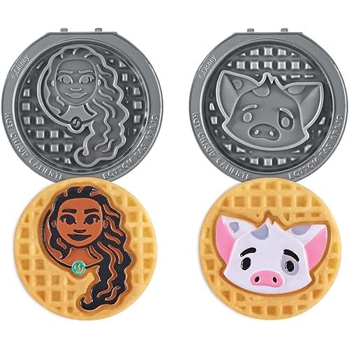Disney | Dash MultiMaker® Mini System Removable Plate Sets - Easy-to-Swap Plates for Your Waffle Maker - Set of 2, Moana & Pua Design