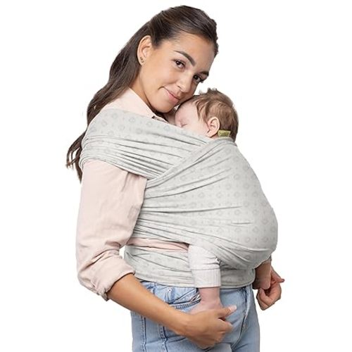 Boba Baby Wrap Carrier – Original Baby Sling Carrier for Newborns (7–35 lbs), Soft, Secure, Hands-Free & Ergonomic, Ideal for Comfortable Bonding, New Parents (Serenity Anvi)