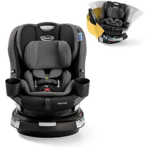 Graco EasyTurn 360 2-in-1 Rotating Convertible Car Seat, Cyran