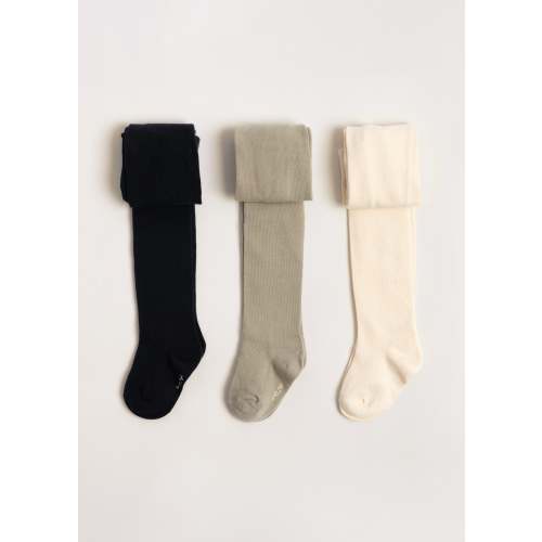 3 PACK TIGHTS - lemon mix