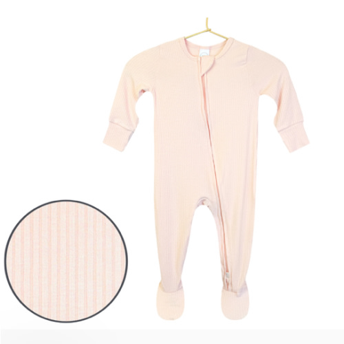 Rosie Ribbed Zipper Footies