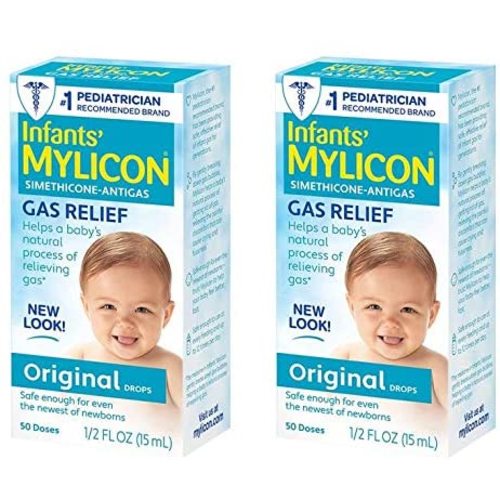 Mylicon Gas Relief Drops for Infants and Babies, Original Formula, 0.5 Fl Oz (Pack of 2)
