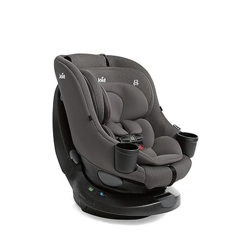 Joie Chili Spin 360 2-in-1 Rotating Convertible Car Seat with a 360 Spin and Easy Installation - Lower Anchor Attachment or Vehicle Belt Installation (Thunder)