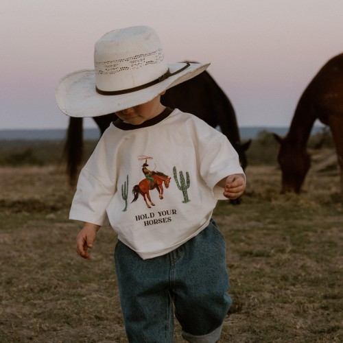 Kids 'Hold Your Horses' Slouch Tee