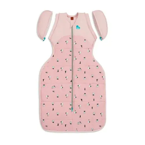 Love To Dream Transition Bag Quilted Organic Cotton & Merino Lambs Best Friend 2.5 Tog Rose Size Large | Baby Bunting AU