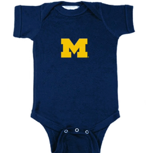 Michigan Michigan Wolverines BLUE Baby Logo One Piece - 10190167