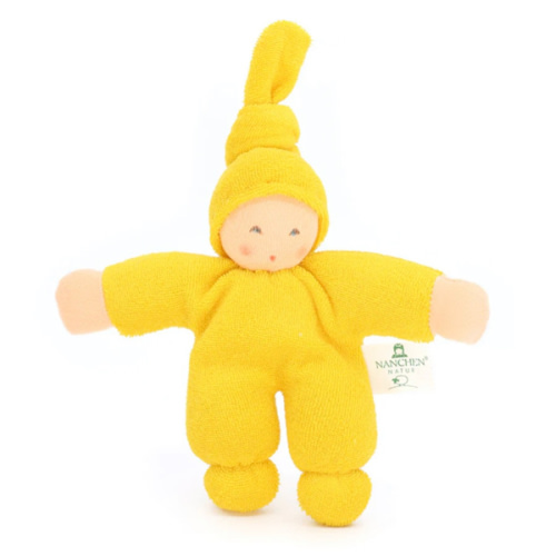 Nanchen Waldorf Rattle Doll Yellow