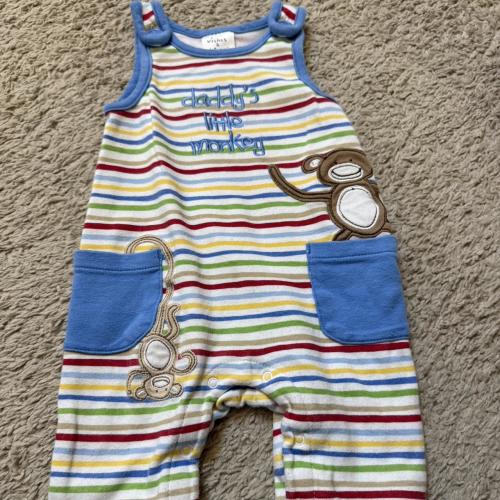 “Daddy’s Little Monkey” Baby Romper- Size 3/6...