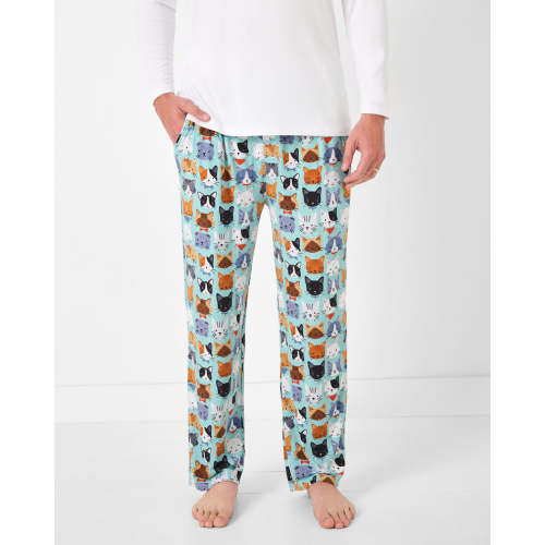 Purrfect Pals Men's Pajama Pants | Little Sleepies