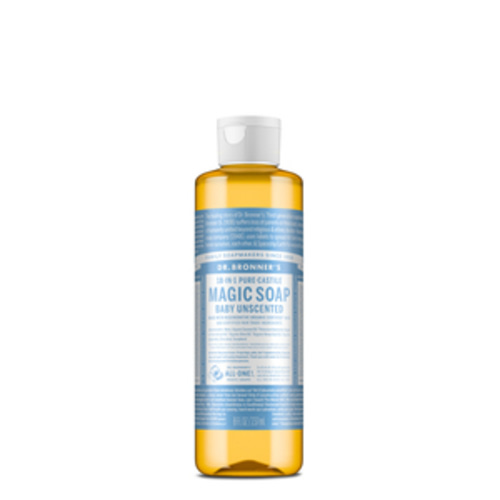 DR. BRONNER'S Pure-Castile Magic Liquid Soap Baby Unscented 237mL