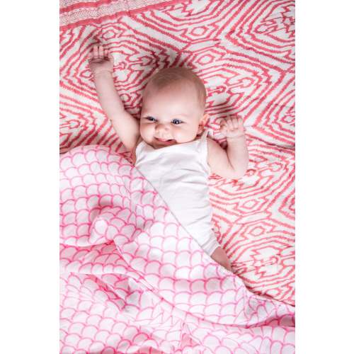 Malabar Baby | Organic Muslin Swaddles | 2 Pack | Sakura