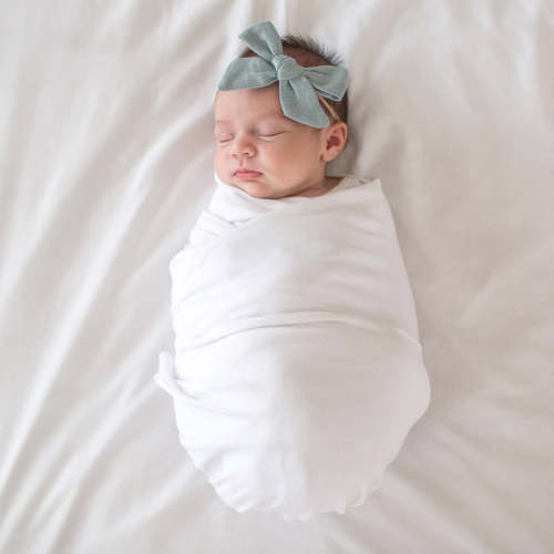 Knit Swaddle Blanket - Dove