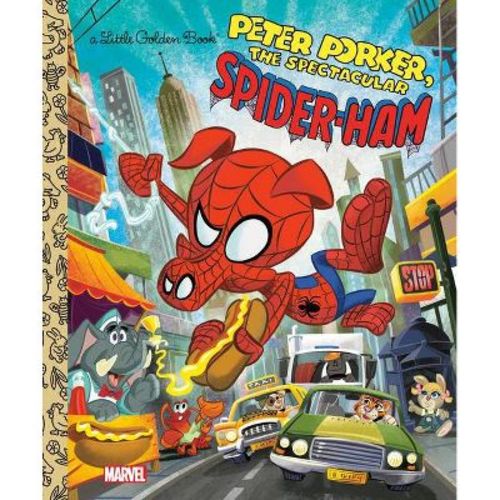Spider-Ham Little Golden Book (Marvel Spider-Man) - by John Sazaklis (Hardcover)