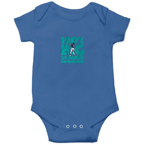 Cal Raleigh Big Dumper Onesies Kids's Short Sleeve Onesie 12M Royal sold by Cain Bowman | SKU 1089013569 | Printerval