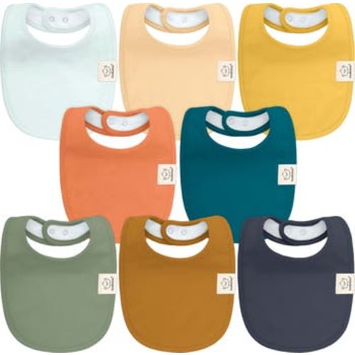 Eclipse 8-Pack Baby Drool Bibs