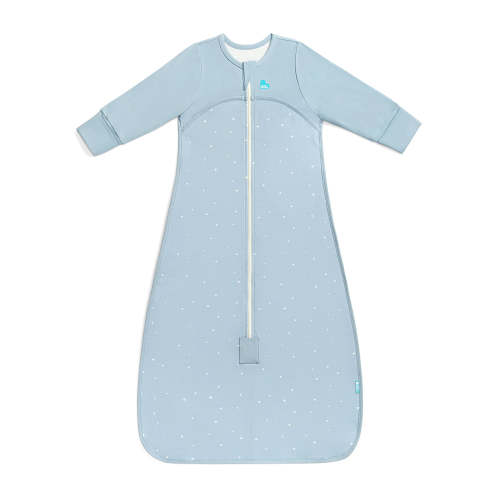 Sleep Bag Long Sleeve 1.0 TOG Cotton Powder Blue Twinkle