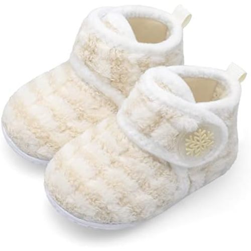 FEETCITY Baby Booties Girls Boys Infant Slippers First Walkers Shoes Warm Socks Newborn Crib Shoes