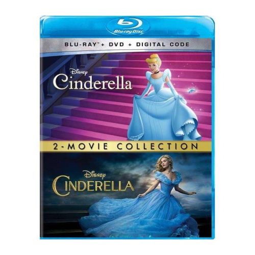 Cinderella Animated + Live Action: 2-Movie Collection (Blu-ray + DVD + Digital)