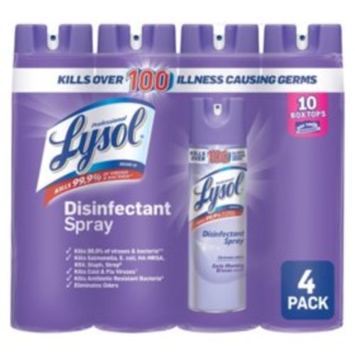 Lysol Disinfectant Spray, Early Morning Breeze (4 pk., 19 oz. each) - Sam's Club
