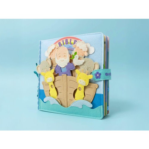Old Testament Bible Felt Quiet Book: Christian Educational Toy Baptism Birthday Gifts for Kids
