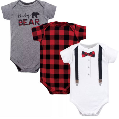 Baby Boy Cotton Bodysuits 3pk