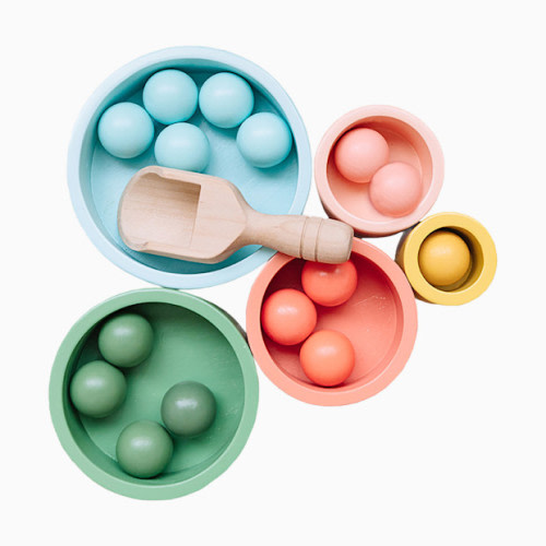 Mixing, Matching, Nesting, Stacking Wooden Toys