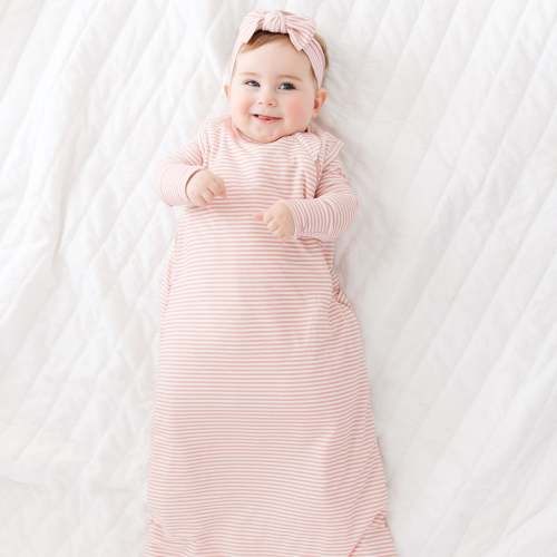 Blush Small Stripe Sleep Sack (1.0 TOG)