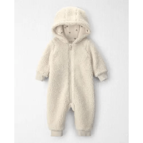 Baby Recycled Teddy Fleece Hooded Jumpsuit - Little Planet | Carter's