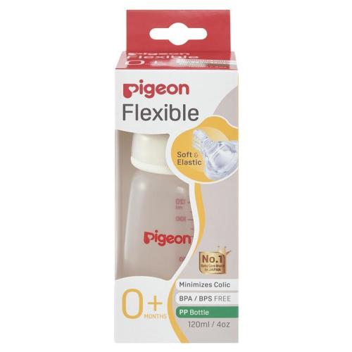 Pigeon Flexible Peristaltic PP Bottle 120ml