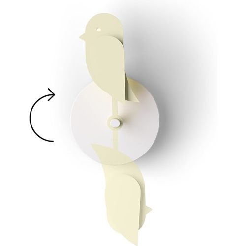 Birdie 2.0 - Design Indoor CO2 Monitor for House Burping - Air Quality Meter for Home & Office - Visual Air Quality Sensor for Fresh Air - Wall Mounted - Swiss Sensor Technology-Dune, FullBirdie