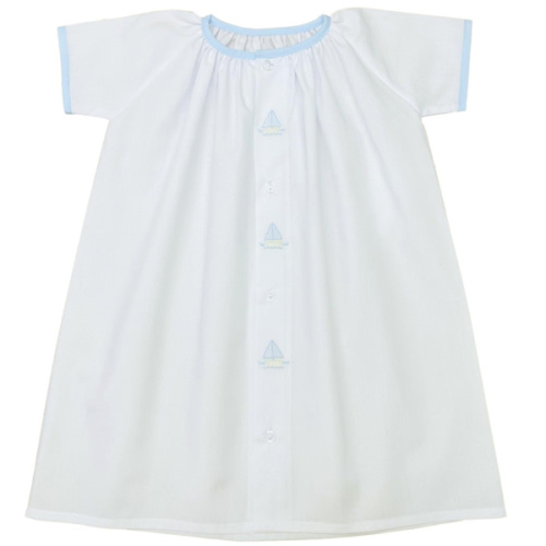 Short Sleeve Day Gown with Sailboats