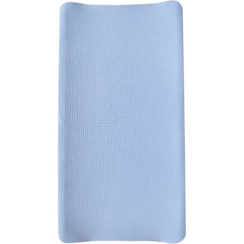Muslin Changing Pad Cover,Ultra Soft Breathable Diaper Changing Table Cover for Baby Boys Girls,Neutral Fitted Changing Pad Sheets