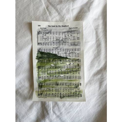 The Lord is my Shepherd Hymm | 8"x10" Artwork