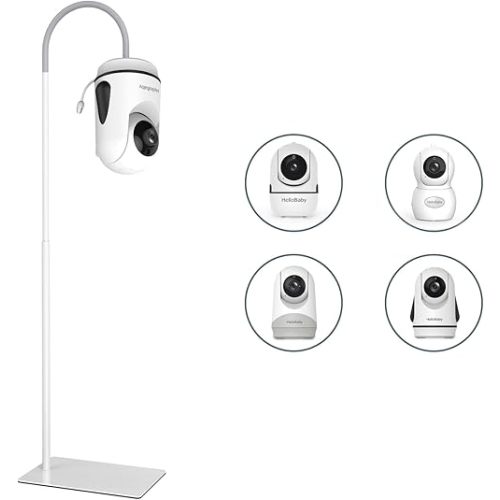 HelloBaby Baby Monitor Mount for HB6550/HB6560/HB65/HB66/HB40/HB6339,Floor Stand for All Hello Baby Monitors, Height Adjustable 76-148cm/30-58inch, 1.76kg Sturdy Base Camera Mount,No Wall Damage
