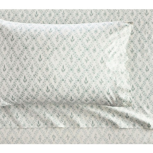 Chris Loves Julia Floral Trellis Organic Cotton Sheet Set