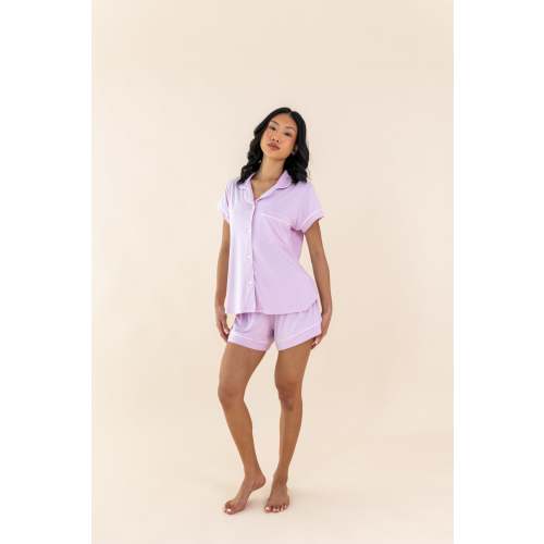 Women's Short Sleeve Pajama Set in Thistle
