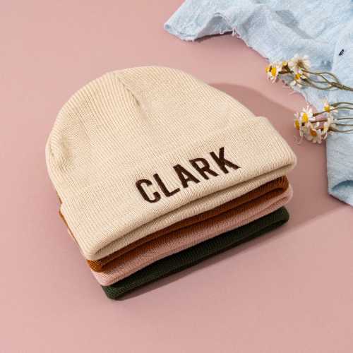 Personalized Family Matching Beanie, Personalized Embroidered Beanie, Monogram Custom Kids Winter Beanie, Baby Shower Gift, Christmas Gift