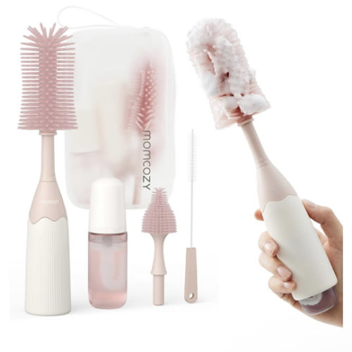 Momcozy Innovative Push-Press Design Bottle Brush Kit